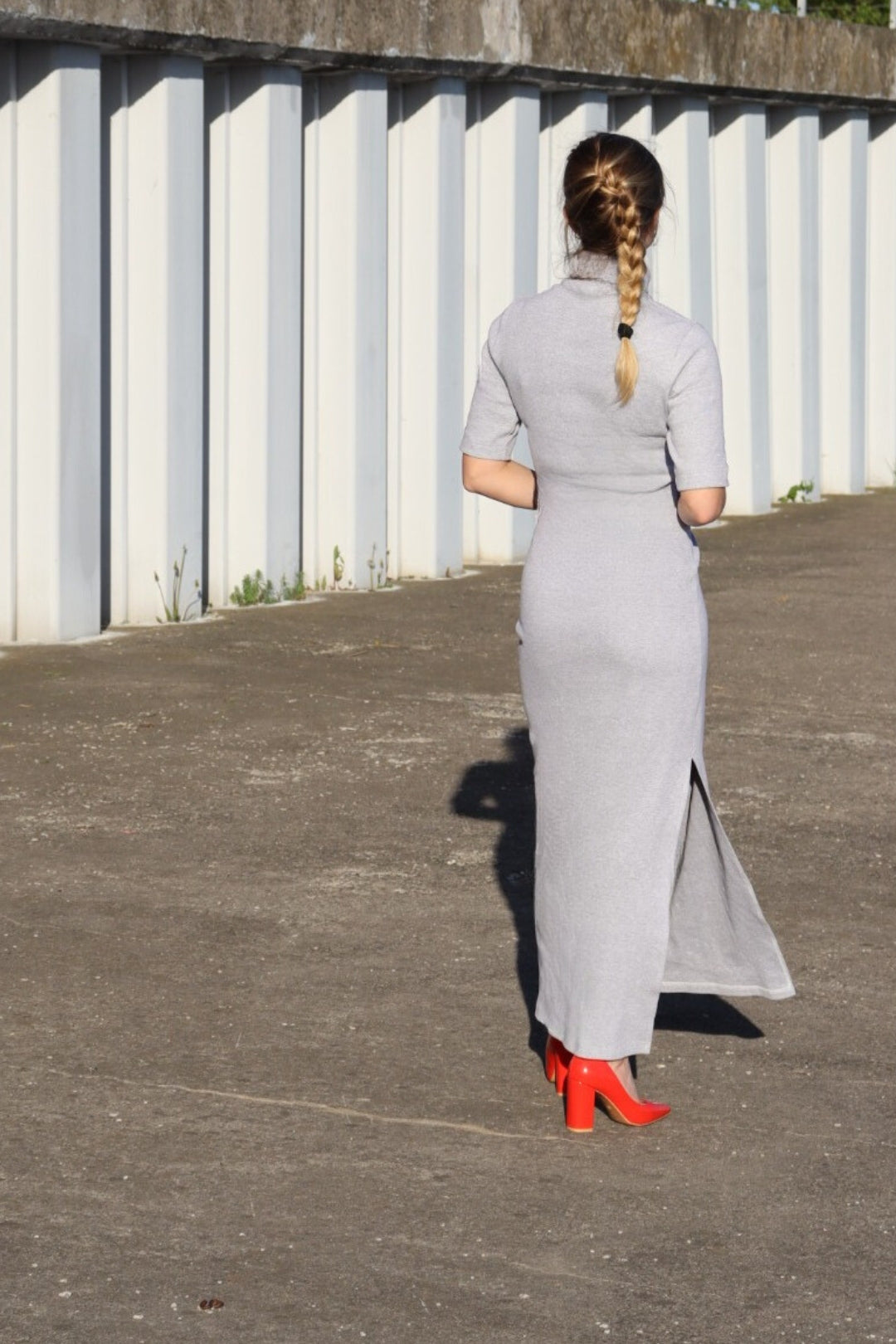 Turtleneck maxi dress