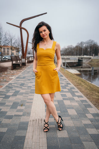 Divdaļīga viskozes džersijas Anita kleita