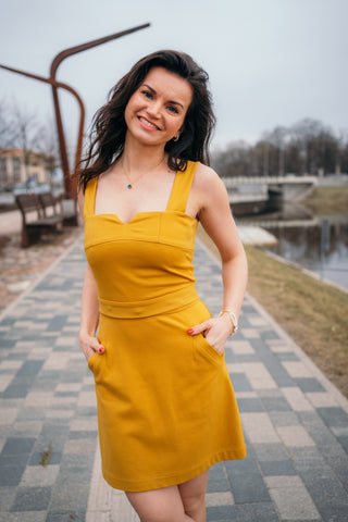 Divdaļīga viskozes džersijas Anita kleita