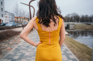 Divdaļīga viskozes džersijas Anita kleita