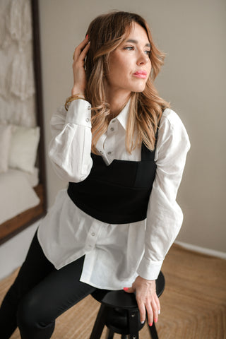 Oversized White Blouse