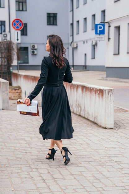 Pearl black two piece Amelia dress