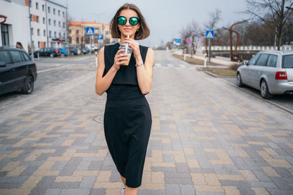 Pencil skirt with pockets