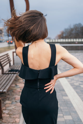 Nursing Friendly Ruffled Corset Top