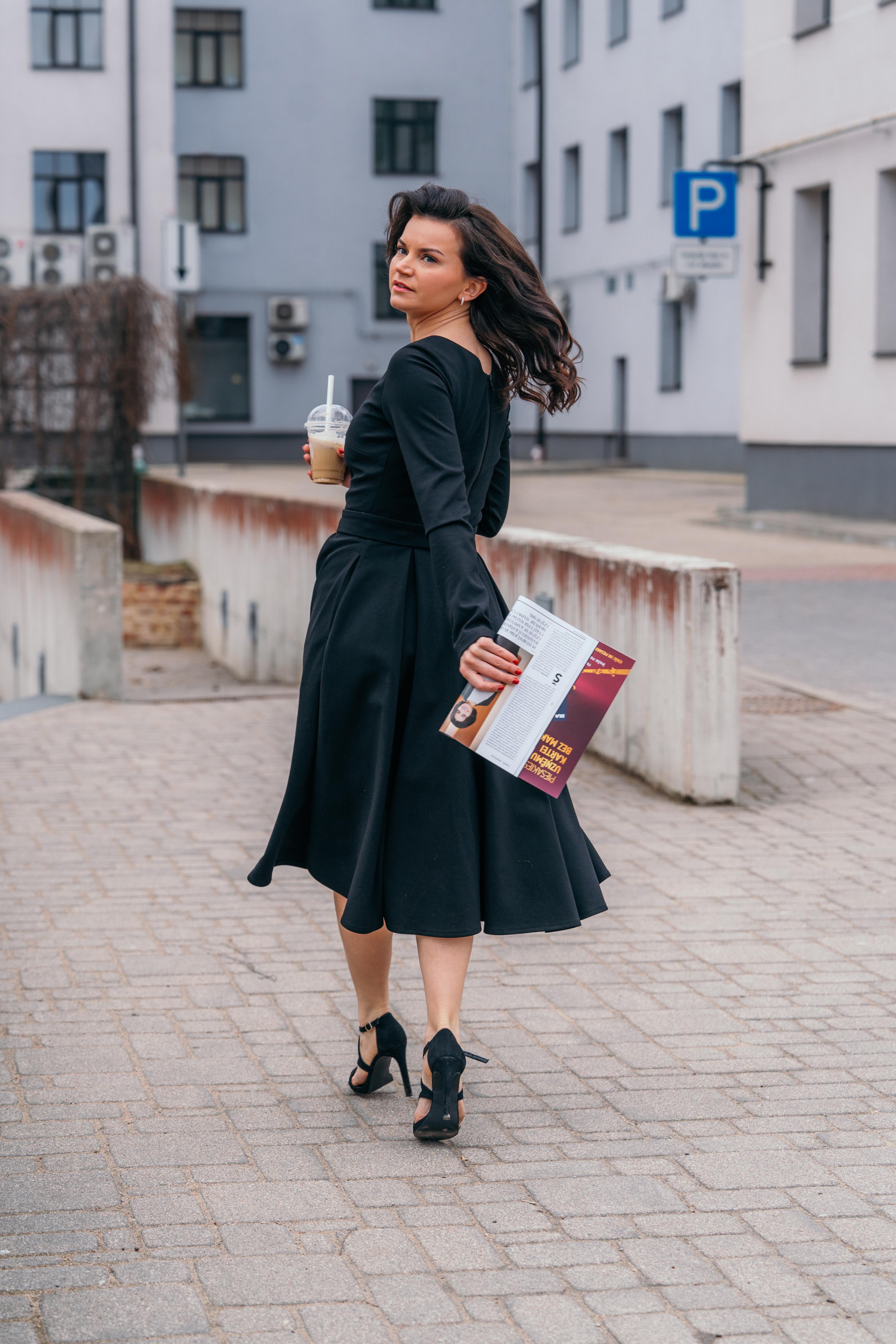 Black amelia clearance dress